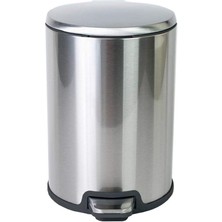 Mena Rise Cigo Pedalli Çöp Kovasi 12LT Beyaz Iç Kisim Siyah