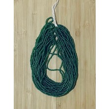 öztürk Renk: Yosun Yeşili. Kum Boncuk Çekoslovakya, Adana, Hapishane Işi, Iğne Oyası Boncuğu 12DIZI.