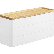 Mena Rise Rın Takı Kutusu - 3 Katlı, Beyaz