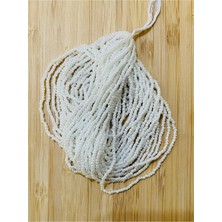 öztürk Kemik Rengi. Kum Boncuk Çekoslovakya, Adana, Hapishane Işi, Iğne Oyası ve Işleme Boncuğu 12DIZI.