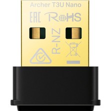 Mena Rise Archer T3U, AC1300 Mbps, Çift Bant, USB 2.0, Wi-Fi 5 USB Adaptör