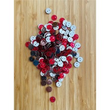 öztürk Oya, Havlu, Çeyizlik, Abiye Giyim Taş Görünümlü Plastik Pul. 1cm. 25GR. Tahmini 275-295 Adet Arası.