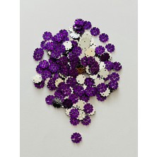 öztürk Taş Görünümlü Plastik Pul. EBAT:11MM. Tahmini 250 Adet. Renk: Koyu Mor.