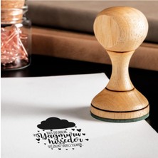 Mena Rise Sözler Ahşap Mühür Seti - Ahşap Kitap Mühür - Defter Kaşe