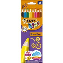 Mena Rise Kids -Üç Kenarlı-Yumuşak, 6,2 Mm, 8-Çeşitli Renklerde, Kartonetuı Her Biri 8 Adet, -Dahil