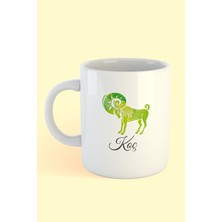 Koç Burcu Baskılı Kahve Kupası