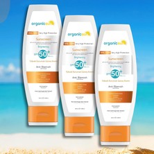 Mena Rise Organicsun Spf 50+ Yüz ve Vücut Güneş Kremi 100ML 3'lü Set – Leke Karşıtı, Yüksek Korumalı, Suya Dayanıklı, Her Cilt Tipine Uygun, Vegan