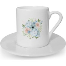 Türk Kahvesi Fincanı Çiçekli