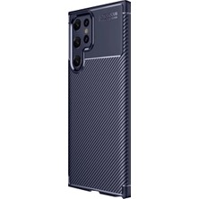 Evolvera Samsung Galaxy S25 Ultra Kılıf Auto Focus Karbon Kapak - Lacivert