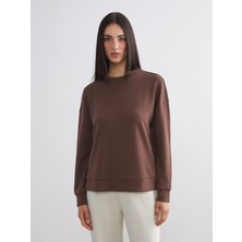 Lc Waikiki Yeni Sezon Bisiklet Yaka Oversize Kadın Sweatshirt