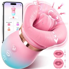 App Kontrollü Dil Fonksiyonlu Klitoral Vibratör