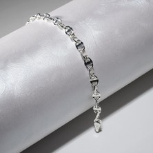 Silvalli 100 Mikron Force Ezme Barlı Gümüş Bileklik