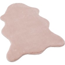 Akbel Halı Polo 8704 Pembe - Yıkanabilir Peluş Halı | Kaymaz Tabanlı Halı