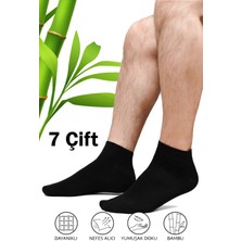 Hrnzafer Tekstil 7’li Erkek Bambu Patik Çorap