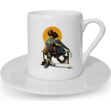 Türk Kahvesi Fincanı Vintage Aşk Dostluk Arkadaşlık Kardeşlik