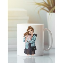 Beyaz Kupa Bardak Kitap Aşkı