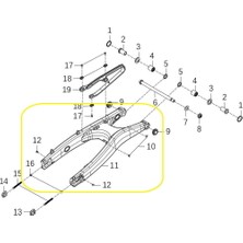 Kove 800X Arka Maşa/mafsal