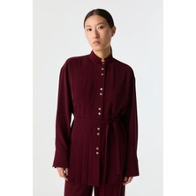 Suff Pilise Detaylı Dökümlü Gömlek