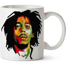 Bob Marley 3 Porselen Kupa Bardak
