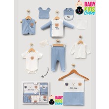 Baby Kids Colors Ayıcık Nakışlı %100 Pamuklu 10'lu Hastane Çıkışı