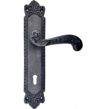 Venüs Shopping Antika Tarz Dekoratif Pirinç Sultan Oda Kapı Kolu - 270X54MM, Oksit