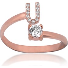 Emiliano Jewellery Zirkon Taşlı Pırlanta Montür Rose Altın Kaplama U Harfli Gümüş Yüzük Jwlera.com Da! Rose Kaplama Harf Gümüş Yüzük Trendlerini Yakından Takip Edin. Detaylı Bilgi Için Hemen Tıkla!