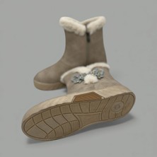 Rexba Kız Çocuk Kaymaz Taban Kelebek Detaylı Bot