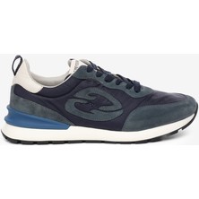 Greyder Erkek Lacivert Hakiki Deri Spor Ayakkabı 5K1SA18763