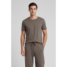 Artış Collection Erkek Kısa Kollu Basic Esnek Likralı Viskoz T-Shirt MAN01