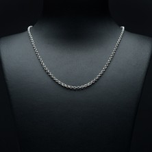 Silvalli 60 Mikron Doç Rodyum Gümüş Zincir