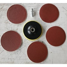 Diril Yapı Market Cırt Zımpara Tablası ve Matkap Aparatı 5 Yedekli 115 mm