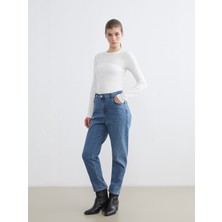 Lc Waikiki Yeni Sezon Mom Fit Kadın Jean Pantolon