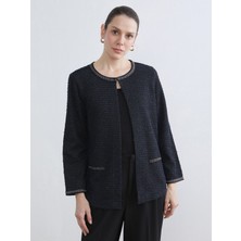 Lc Waikiki Yeni Sezon Bisiklet Yaka Desenli Kadın Hırka