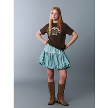 Lc Waikiki Yeni Sezon Beli Lastikli Fiyonk Detaylı Genç Kız Balon Etek