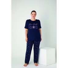 Confeo Kadın Battal Viskon  Kısakol Pijama Takım C840-907