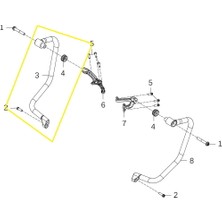Kove 800X Motor Koruma Demiri Sol