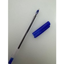 Pensan Tükenmez Kalem Üçgen Gövdeli Şeffaf Mavi (1 Adet)