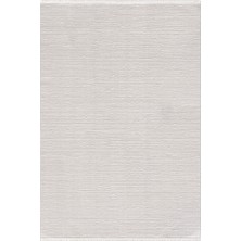 Empera Gemma - Pure White Saçaklı Modern Tozumaz Halı