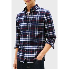 Tommy Hilfiger Pamuklu Regular Fit Uzun Kollu Ekoseli Gömlek Erkek Gömlek MW0MW40894 0mu