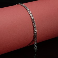 Silvalli 100 Mikron Rodyum Rambo Gümüş Bileklik