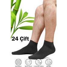 Hrnzafer Tekstil 24’lü Erkek Bambu Patik Çorap