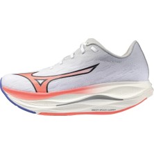 Mizuno Wave Rebellion Flash 3 Kadın Beyaz Koşu Ayakkabısı.-