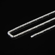 Silvalli 80 Mikron Naturel Yuvarlak Kral Gümüş Zincir