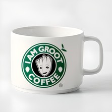 Duble Türk Kahvesi Fincanı & Espresso Fincanı I Am Groot Küçük Kupa