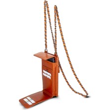 AbbasShop Avjin 6.9 Inch Uyumlu Deri Kılıf Cüzdan Askılı RST2EF