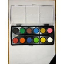 Fatih Sulu Boya 12LI Renkli Su Bazlı Boya Seti Kolay Kullanım ve Hızlı Kuruma Özelliği