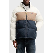 Tommy Jeans Regular Fit Logolu Dik Yaka Kapüşonlu Mont Erkek Mont DM0DM22117 Ybl