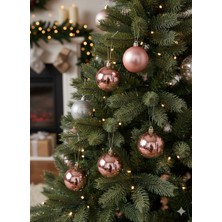 Dodomar Yılbaşı Top Süs Rosegold 6cm 6lı Mat Parlak