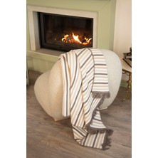 Menderes Home Cotton Collection Tv Battaniyesi Bej