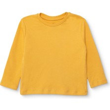 Hellobaby Erkek Bebek Uzun Kol Tshirt Interlok Bisiklet Yaka Uzun Kol